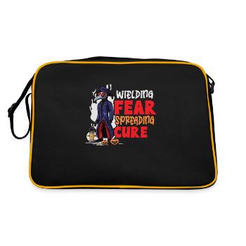 Effrayant Halloween horreur peste médecin - Sac Retro - noir/or - Dos
