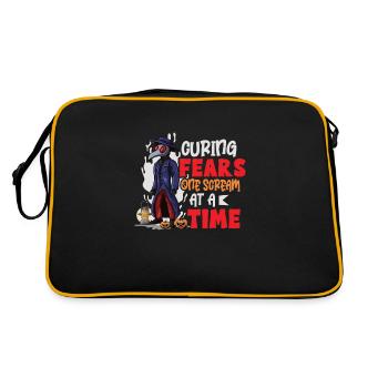 Effrayant Halloween horreur peste médecin - Sac Retro - noir/or - Dos