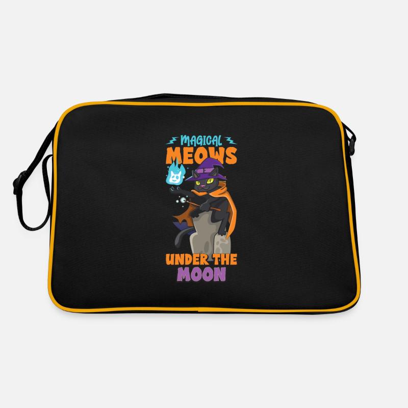 Chat Sorcière Occulte Gothique Noir Satanique Sac Retro