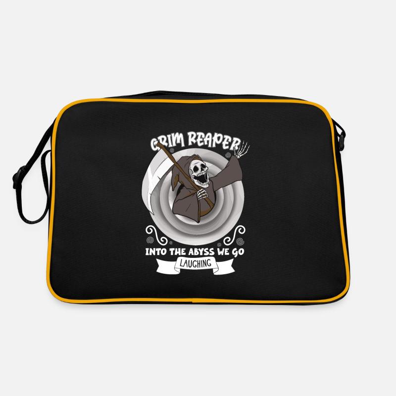Funny Creepy Grim Reaper, Dead Man Retro Bag