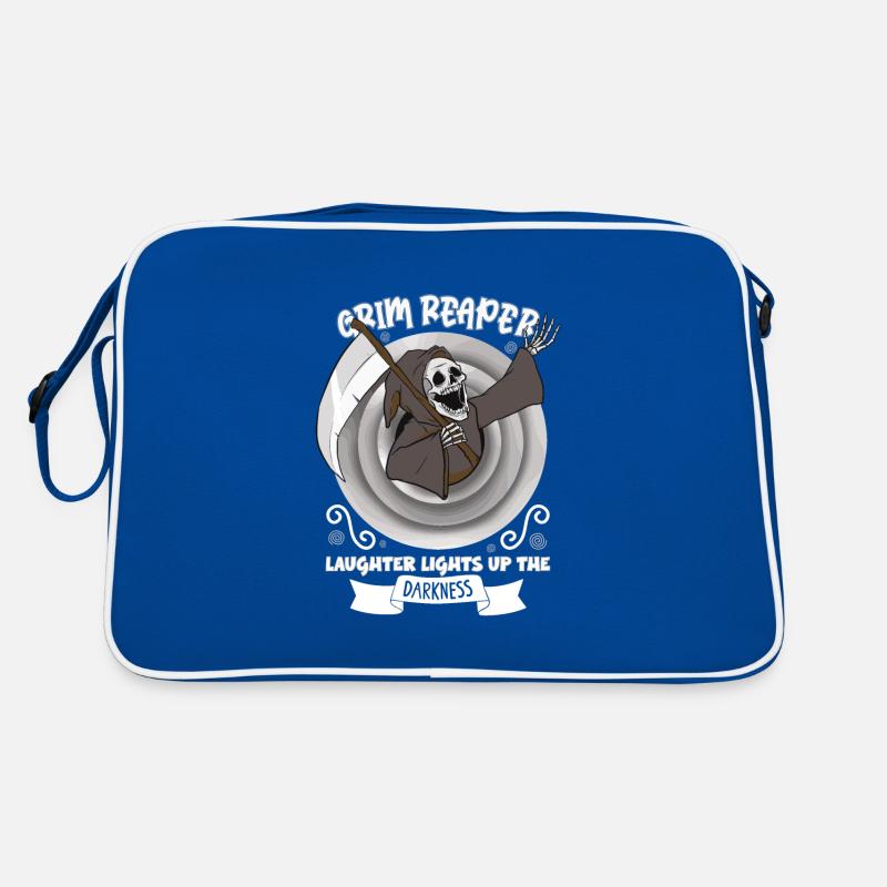 Funny Creepy Grim Reaper, Dead Man Retro Bag