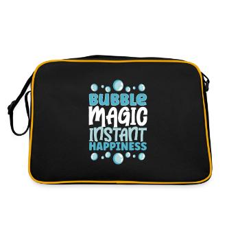 Soap Making Soap Boiler Soap Bubble Bubble - Retro Bag - black/gold - Back