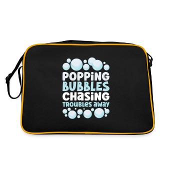 Soap Making Soap Boiler Soap Bubble Bubble - Retro Bag - black/gold - Back