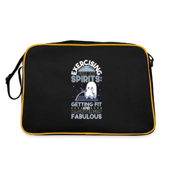 Bodybuilding Powerlifting Weightlifting Fitness - Retro Bag - black/gold - Back