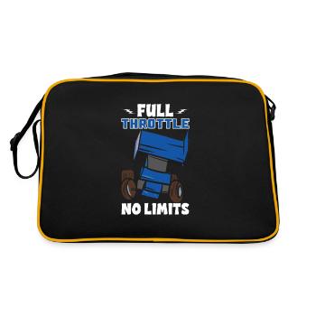 Sprint Car Mom Dirt Track Racing Race Day - Sac Retro - noir/or - Dos