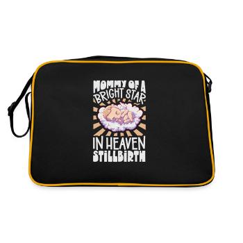 infant loss, miscarriage, consciousness, - Retro Bag - black/gold - Back