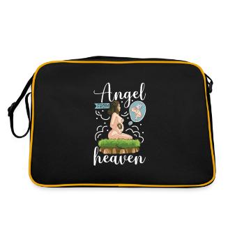 infant loss, miscarriage, consciousness, - Retro Bag - black/gold - Back
