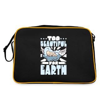 infant loss, miscarriage, consciousness, - Retro Bag - black/gold - Back