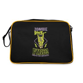 Zombie Rock'n Roll Horror Rock Headbanging Rock - Retro Bag - black/gold - Back