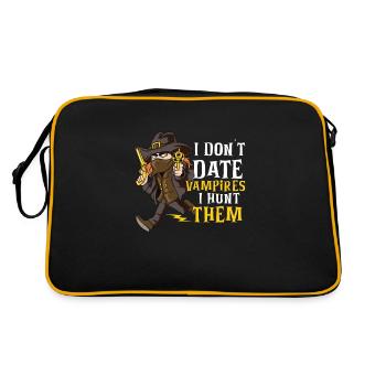 Pieu et croix de tueur de morts-vivants chasseur de vampires - Sac Retro - noir/or - Dos