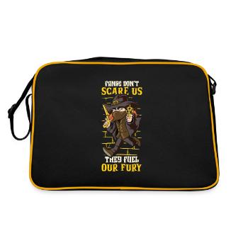 Chasseur de vampires, Tueur de morts-vivants, Pieu et Croix - Sac Retro - noir/or - Dos