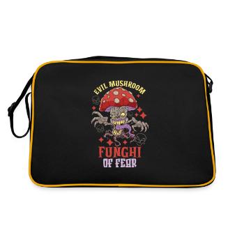 Horreur Halloween Mushroom Pick Mushroom Farm - Sac Retro - noir/or - Dos