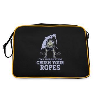 Rope training battle ropes fitness ropes gifts - Retro Bag - black/gold - Back