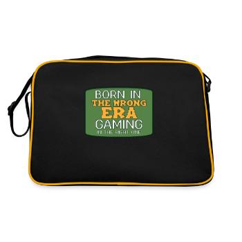 Drôle de culture du jeu rétro - Sac Retro - noir/or - Dos