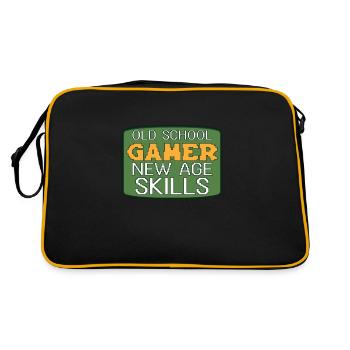 Drôle de culture du jeu rétro - Sac Retro - noir/or - Dos