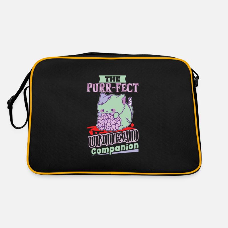 Zombie-katze Untote Kitty Horror Meow Creepy Retro Tasche