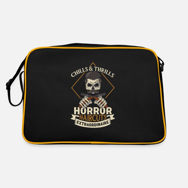 Horror Spooky Friseur Friseur Haar Retro Tasche