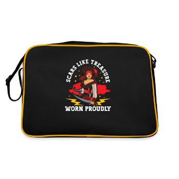 Pirate Bateau Pirate Femme Capitaine Pirate - Sac Retro - noir/or - Dos