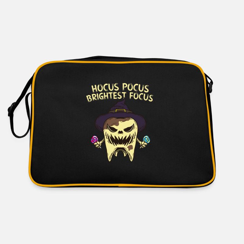 Creepy Halloween teeth creepy Retro Bag