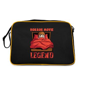 Horror Movie Gift Idea Scary Movies True Crime - Retro Bag - black/gold - Back