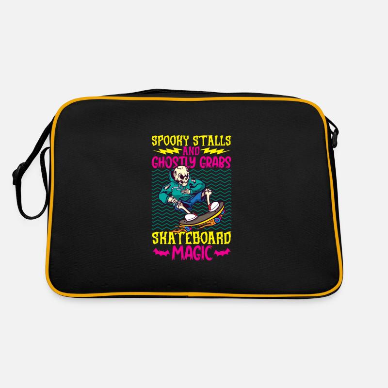 Horror Skateboarder Halloween Skateboard Geschenk Retro Tasche