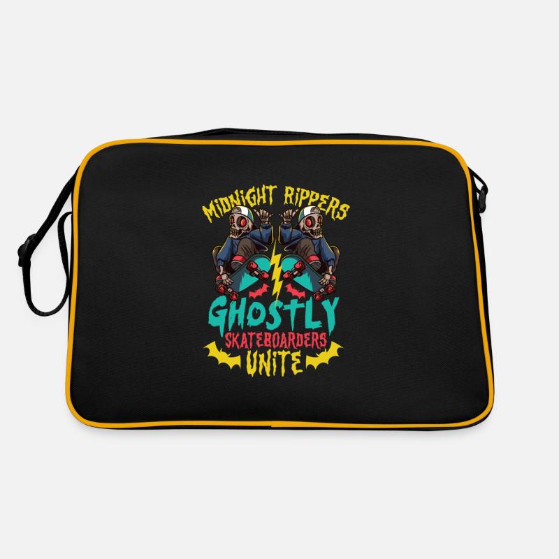 Horror Skateboarder Halloween Skateboard Geschenk Retro Tasche