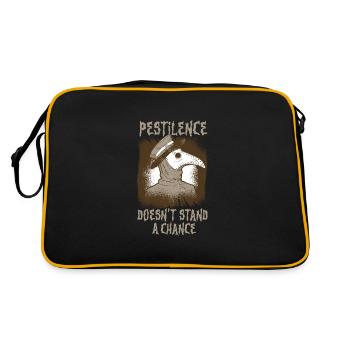 Effrayant Halloween horreur peste médecin - Sac Retro - noir/or - Dos