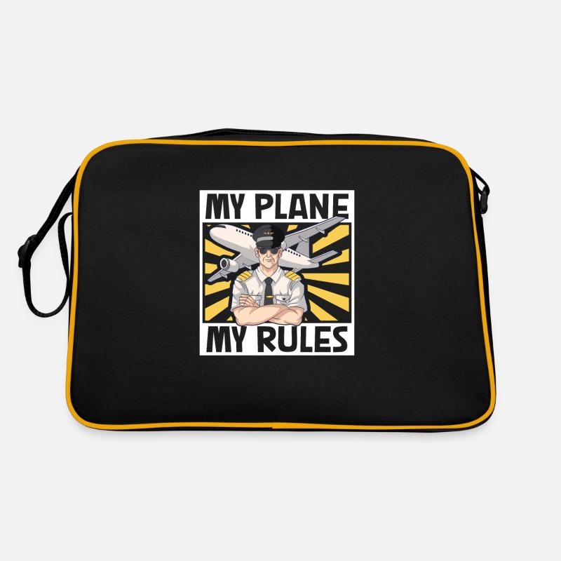 Pilot Aviation Airplane Airline Future Pilots Retro Tasche