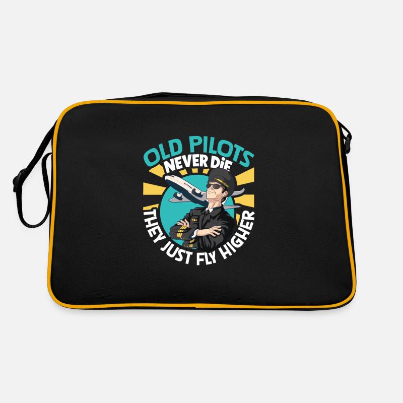 Pilot Aviation Airplane Airline Future Pilots Retro Tasche