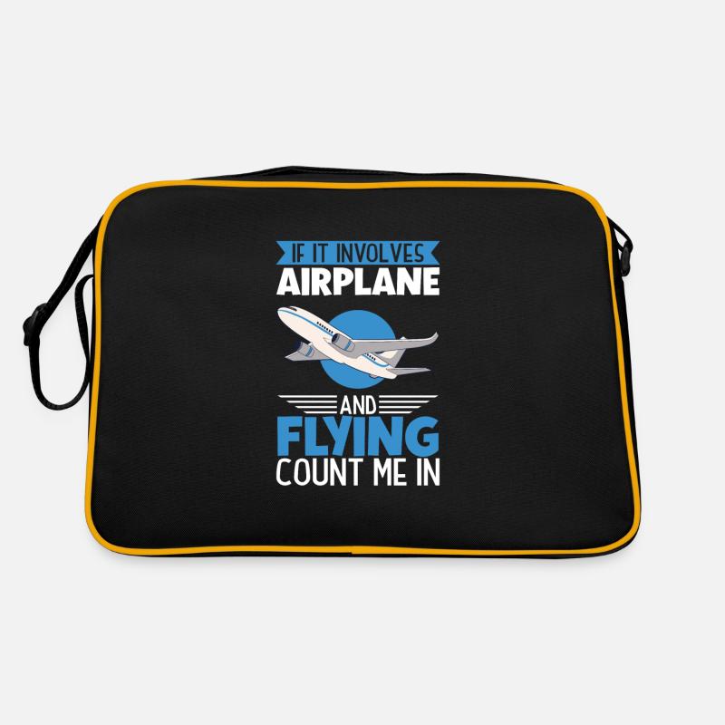 Pilot Aviation Airplane Airline Future Pilots Retro Tasche