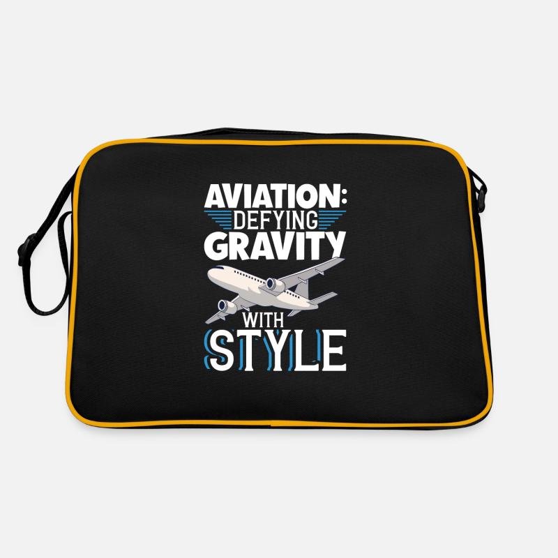 Pilot Aviation Airplane Airline Future Pilots Retro Tasche