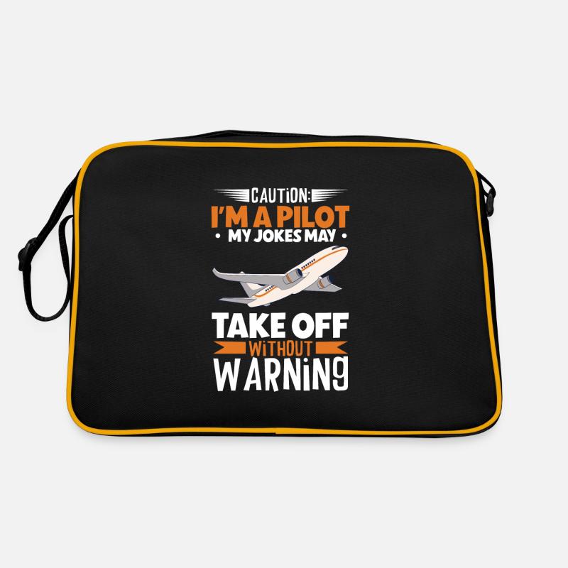 Pilot Aviation Airplane Airline Future Pilots Retro Tasche