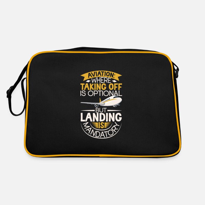 Pilot Aviation Airplane Airline Future Pilots Retro Tasche