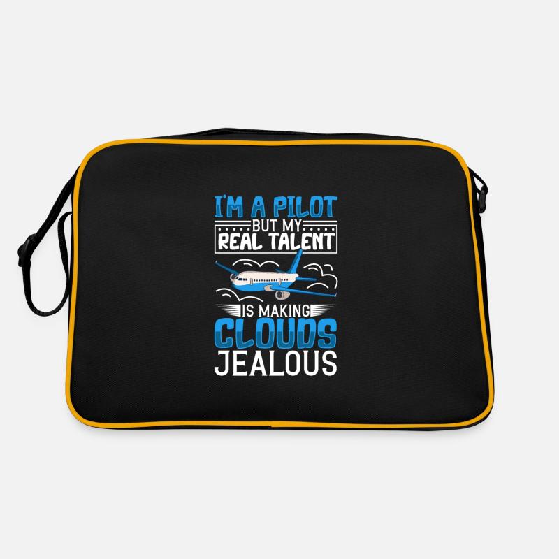 Pilot Aviation Airplane Airline Future Pilots Retro Tasche
