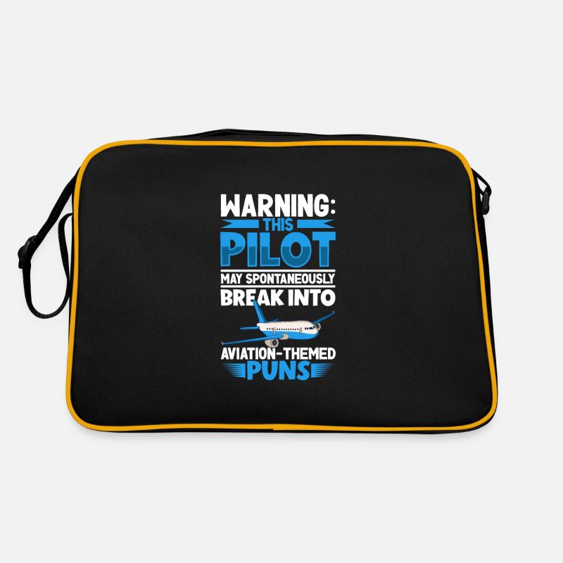 Pilot Aviation Airplane Airline Future Pilots Retro Tasche