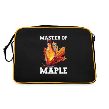 Maple syrup Canada tradition and cones - Retro Bag - black/gold - Back