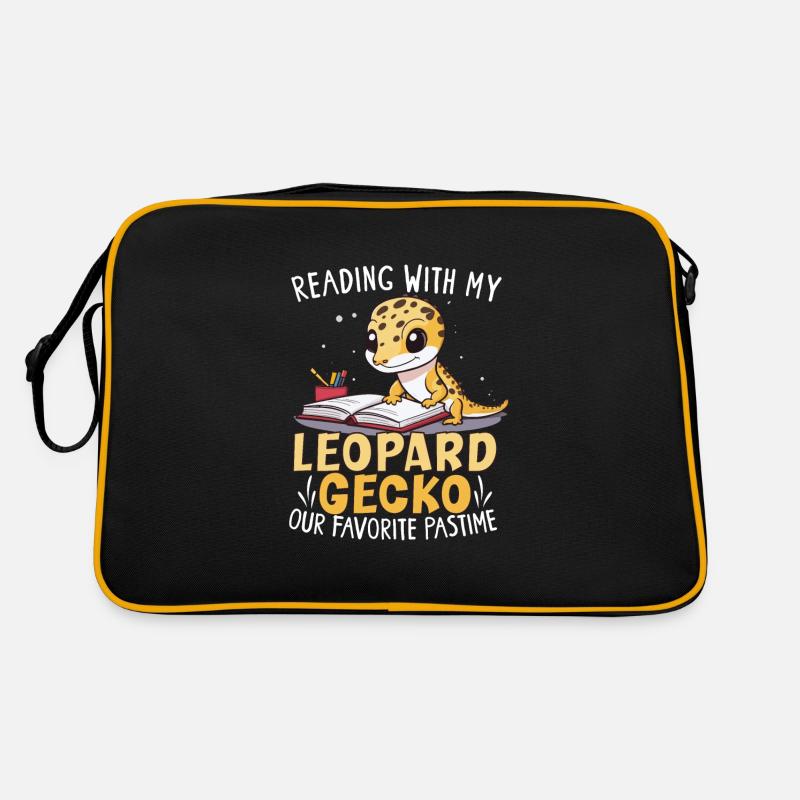 Leopard Gecko Reptile Lover Gecko Propriétaire Sac Retro