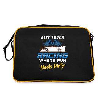 Dirt Track Racing Fast And Dirty Racing Fan Race - Retro Bag - black/gold - Back