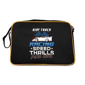 Dirt Track Racing Fast And Dirty Racing Fan Race - Retro Bag - black/gold - Back