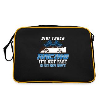 Dirt Track Racing Fast And Dirty Racing Fan Race - Retro Bag - black/gold - Back