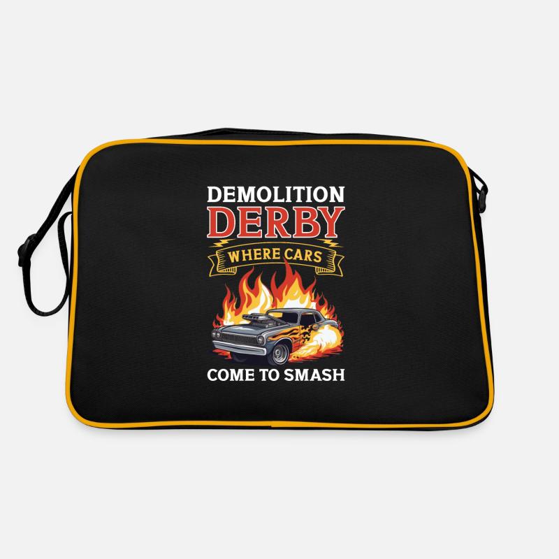 Derby de démonstration Derby de démolition Derby de démolition Sac Retro