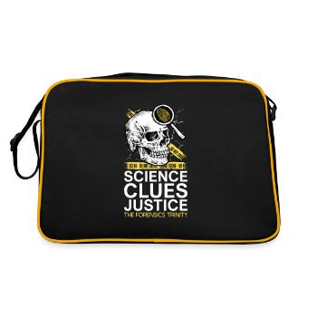 Pathologist, Forensic Expert, Crime Scene Analyst - Retro Bag - black/gold - Back
