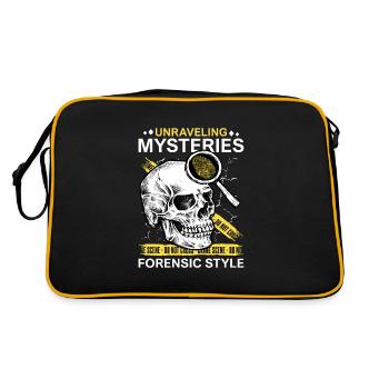 Pathologist, Forensic Expert, Crime Scene Analyst - Retro Bag - black/gold - Back