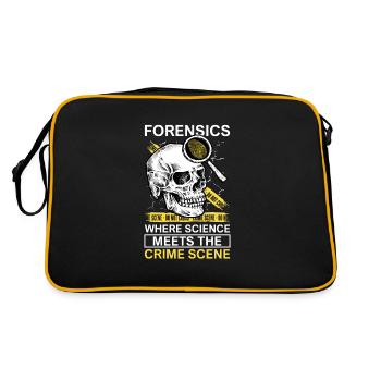 Pathologist, Forensic Expert, Crime Scene Analyst - Retro Bag - black/gold - Back