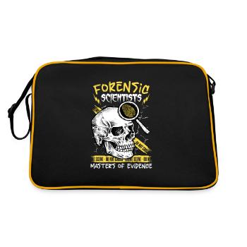 Pathologist, Forensic Expert, Crime Scene Analyst - Retro Bag - black/gold - Back