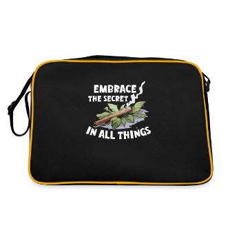 Smudge sage plume sorcellerie spirituelle méditer - Sac Retro - noir/or - Dos