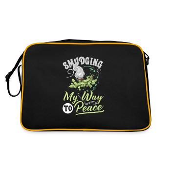Smudge sage plume sorcellerie spirituelle méditer - Sac Retro - noir/or - Dos