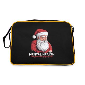 Mental Health Christmas Anti-Christmas - Retro Bag - black/gold - Back