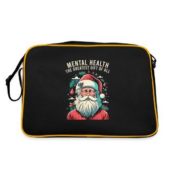 Mental Health Christmas Anti-Christmas - Retro Bag - black/gold - Back