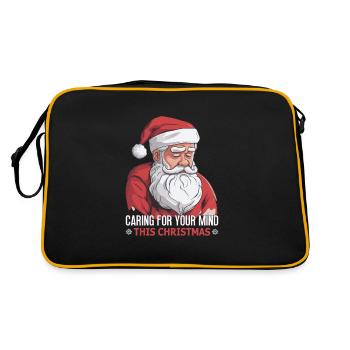 Mental Health Christmas Anti-Christmas - Retro Bag - black/gold - Back